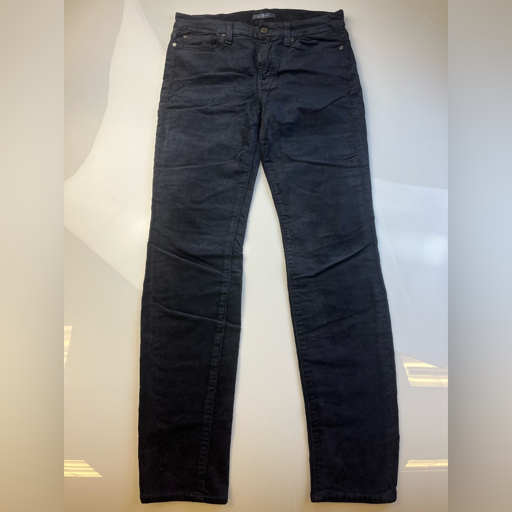 7 For All Mankind Corduroy Pants Black R22-25